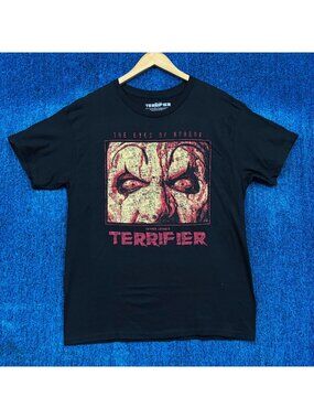 Terrifier The Eyes of Horror Art the Clown Horror Film Tee L